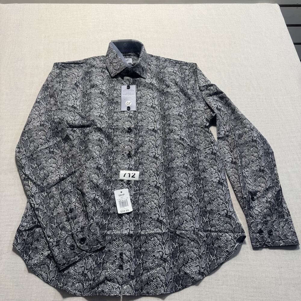 Kilburne & Finch Special Occasion Casual Shirt Sz M Gray Brand New
